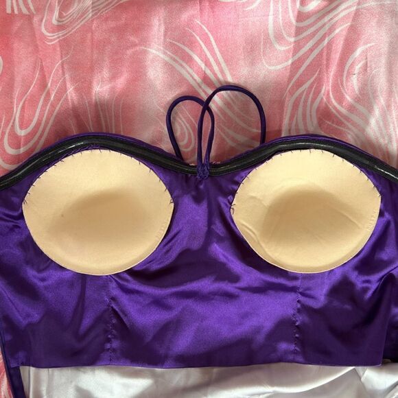 La Femme Pink and Purple Prom Dress 15453 Size 12 - Picture 9 of 10